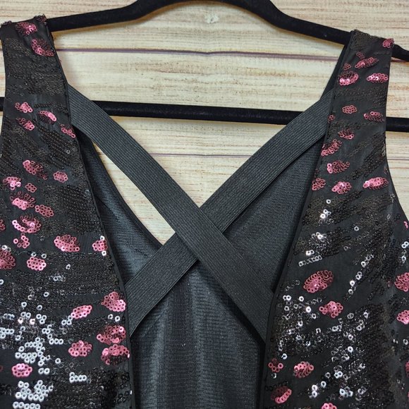 ASTR The Label Sequin Cross Back Mini Dress Lined Women's Size XS - Picture 14 of 14
